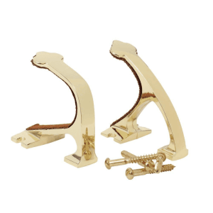 Allen Shotgun And Rifle Wall Mount Hooks Brass