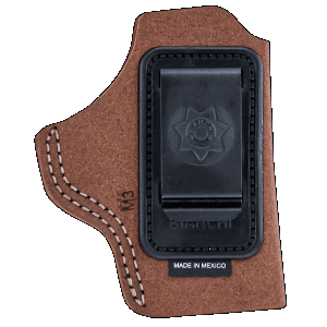 Bianchi 18026 6c Iwb Tan Leather Belt Clip Compatible W/Glock 19/23/26/27/36 Right Hand