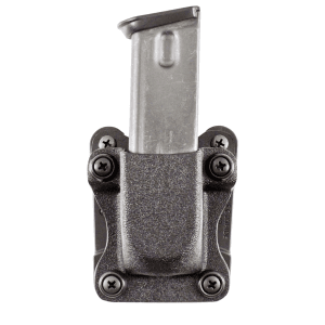 Desantis Gunhide A86kjkkz0 Quantico Single Mag Pouch Owb Black Kydex, Belt Clip Fits Belts Up To 1.50" Wide, Compatible W/Sig P365, Ambidextrous