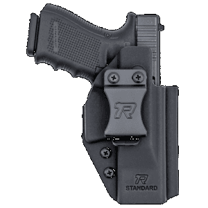 Rounded Gear Rgunvrslstndrdblk Universal Kydex Iwb Black Kydex Belt Clip Fits Standard Sized Handguns Right Hand