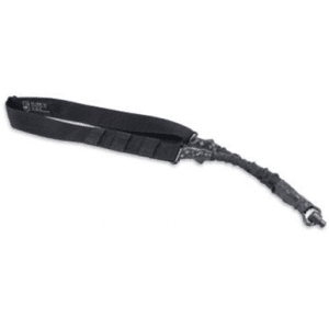 Caldwell 156215 Single Point Tactical Sling Black Nylon With Adjustable Bungee Design, Quick Detach Carabiner, For Ar Platform Rifles