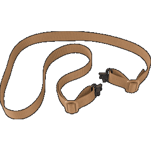 Bulldog Cases Bulldog Sp Sling W/Lock Swivels Tan
