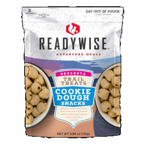 Readywise Rw05013 Outdoor Food Kit Trail Treats Cookie Dough Snacks 2 Servings In A Resealable Pouch, 6 Per Case
