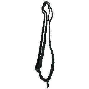 Aim Sports Aops One Point Sling Made Of Black Elastic Webbing With 25" Oal, 1.25" W & Bungee Design For Rifles