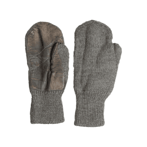 Military Surplus Swiss Wool/Leather Mittens Grade 2 One Size Fits Most