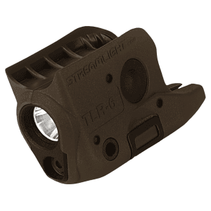 Streamlight Tlr-6 Weapon Light With Red Laser For Glock 42, 43 Fde Brown