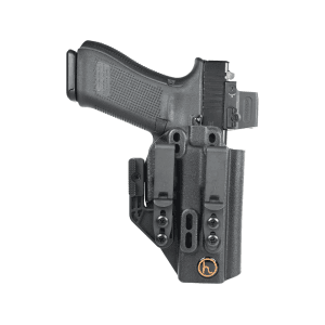 Henry Holsters Flint Full Sweat Guard with DCC Mod4s IWB Holster Right Hand Smith & Wesson M&P Shield, Shield 2.0, Shield Plus Boltaron Black
