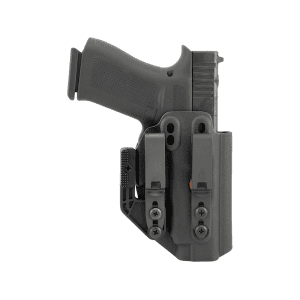 Henry Holsters Flint Compact Partial Sweat Guard with DCC Mod4s IWB Holster Right Hand Glock 43, 43x, 48 Boltaron Black