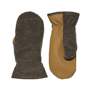 Stormy Kromer Men's Waxed Cotton Tough Mittens Dark Oak Medium