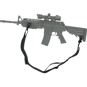 Alpine Innovations Dual Strap Rifle Sling with Quick Detach Swivel Nylon Black