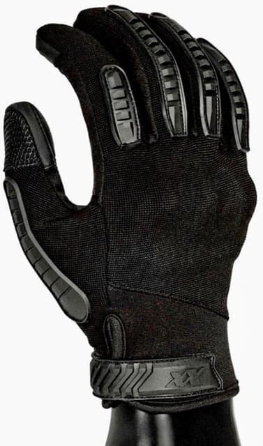 221B Tactical Commander Gloves Hard Knuckle Protection Full Dexterity Level 5 Cut Resistant Black Medium
