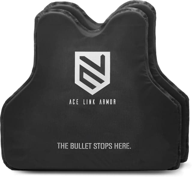 Ace Link Armor A15 Level IIIA Flexcore Soft Armor Plates Front & Back 4XL Black