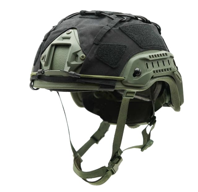 Ace Link Armor Ballistic Helmet Cover Camouflage Black Extra Large