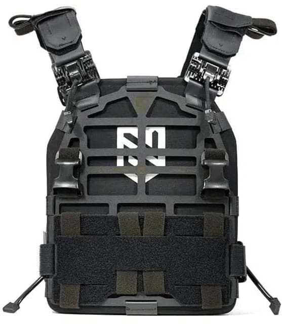 Ace Link Armor Skeletac Plate Carrier Black Extra Small