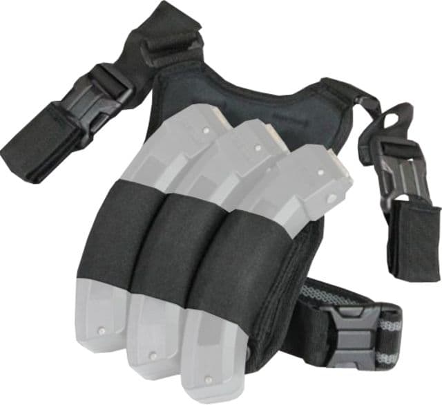 Adaptive Tactical Tac-Hammer Triple Mag Pouch Drop Leg Platform For Ruger 10/22 Shotguns Black