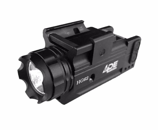 ADE Advanced Optics Crusader Series Compact Green Laser Strobe Flashlight Sight Black