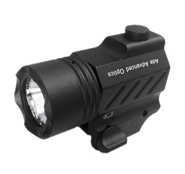 ADE Advanced Optics Ultra Compact Tactical LED Flashlight Black