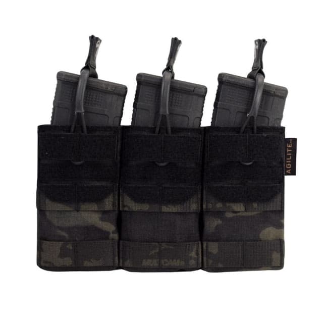 Agilite AG3 Molle 5.56 Triple Mag Pouch Multicam Black