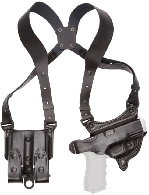 Aker Leather 107 FlatSider XR7 Shoulder Holster Right SIG Sauer P239 Plain Black