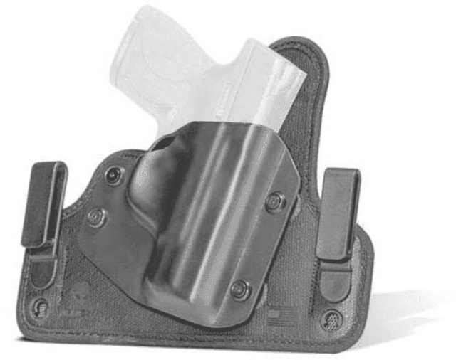 Alien Gear Holsters Holsters Cloak Boltaron/Tpe/Neoprene Iwb Holster Springfield Hellcat Pro With Mrds Right Hand Black