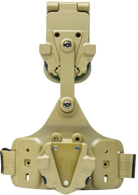 Alien Gear Holsters Holsters Rapid Force Expansion Dynamic Drop Leg Holster With Locking Belt Slide W/ Taq Strap W/Standard Buckle W/Bag Packaging Tan