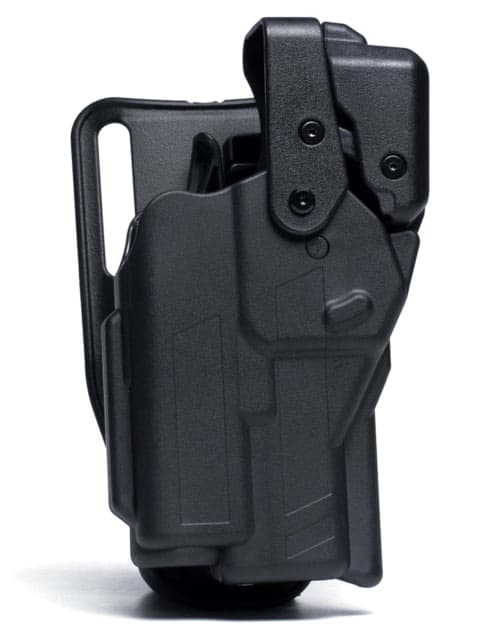 Alien Gear Holsters Rapid Force Level III Polymer OWB Holster Left Hand w/ Compact Light Black AG
