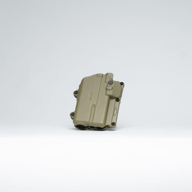 Alien Gear Holsters Rapid Force Polymer Level Ii Owb Paddle Holster Glock 19/19x/19 Mos/23 Gen 1-4/44/45/45 Mos Right Hand Tan Compact Light