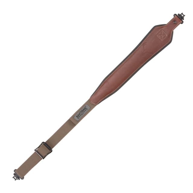 Allen Baktrak Leather Sling Debossed Horns Brown