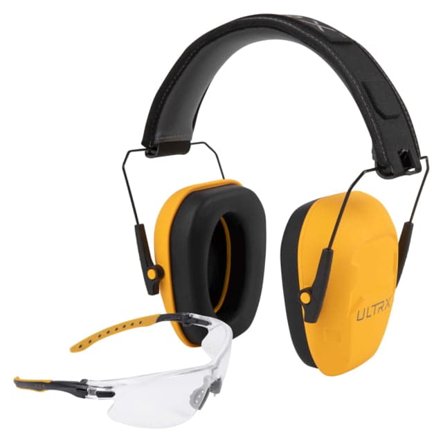 Allen Ultrx Shield Ear & Eye Protection Combo Interstate Yellow