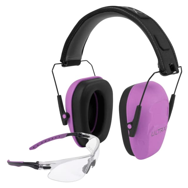 Allen Ultrx Shield Ear & Eye Protection Combo Plum