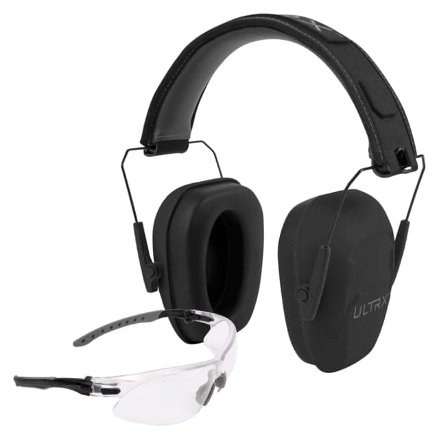 Allen Ultrx Shield Ear & Eye Protection Combo Midnight Gray