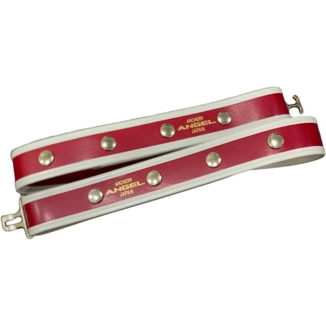 Angel Archery Quiver Belt w/ Trim Red/White Extra Long