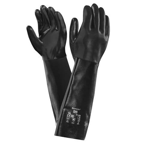 Ansell Healthcare Scorpio 09-928 Neoprene Gloves 45.7cm/18in Gauntlet 36 Pair/Case