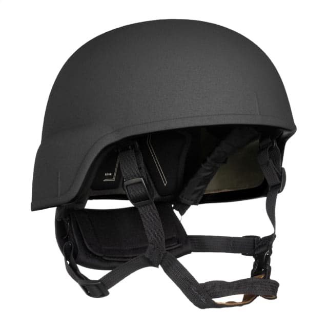 ArmorSource Aire EX Rifle Resistant High Protection Fully Loaded Assault Helmet Regular Cut Black Large