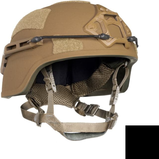 ArmorSource AS-200 Full Cut NIJ IIIA Fully Loaded Tactical Helmet Black Extra Large
