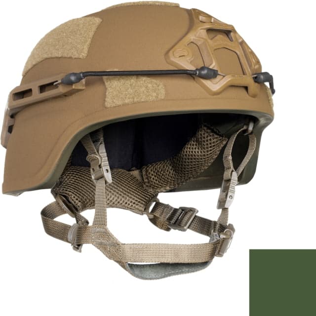 ArmorSource AS-200 NIJ IIIA Fully Loaded Tactical Helmet Regular Cut Cam Green Extra Large