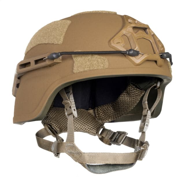 ArmorSource AS-200 NIJ IIIA Fully Loaded Tactical Helmet Regular Cut Coyote Brown Extra Large