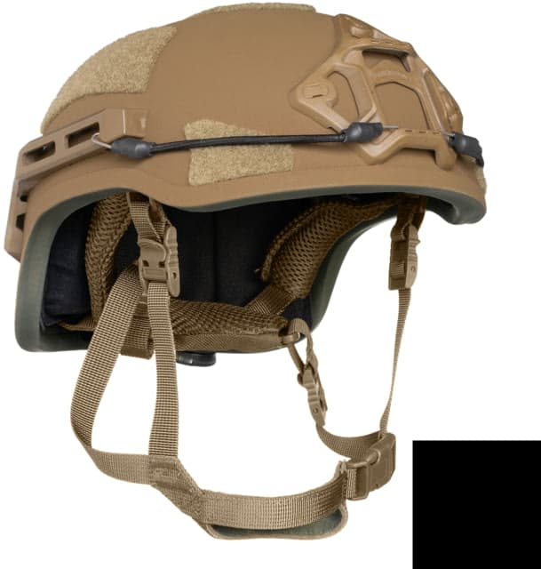 ArmorSource AS-200 High Cut NIJ IIIA Fully Loaded Tactical Helmet Black Small