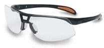 Bacou-Dalloz Uvex Protg Protective Eyewear Bacou-Dalloz Black Frame Ultra-dura Lens Coating Single