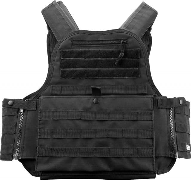 Loaded Gear VX-500 Plate Carrier Tactical Vest Black 20.5 in. Long Adjustable 44-to-57-in. Torso 193914