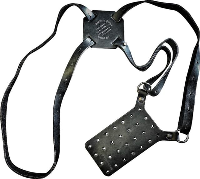Bastinelli Creations Leather Shoulder Holster Black Black LEATHER SHOULDER HOLSTER