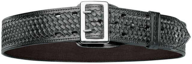 Bianchi Model 7960 Sam Browne Duty Belt w/ Chrome Buckle Basket Black Size 50 22750