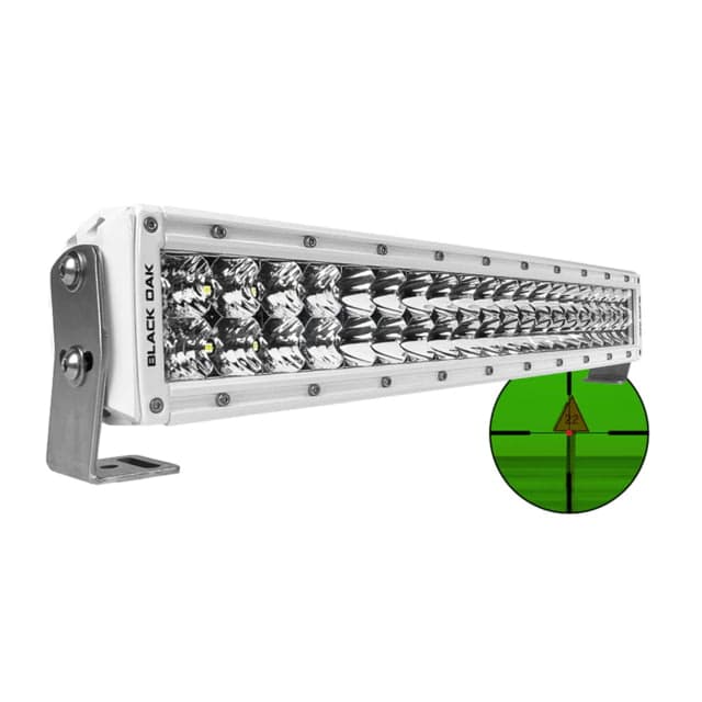 Black Oak LED Pro Series Double Row Combo Infrared LED Light Bar 20in 850nm Infrared Wavelength White
