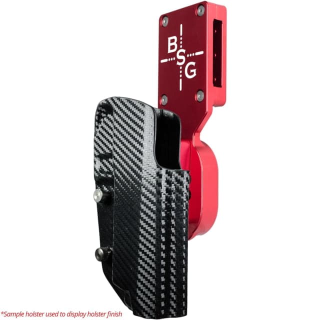 Black Scorpion Outdoor Gear Pro Heavy Duty Competition Kydex Owb Holster Glock 19 23 W/ Tlr-7a Right Hand Red Shell Carbon Fiber