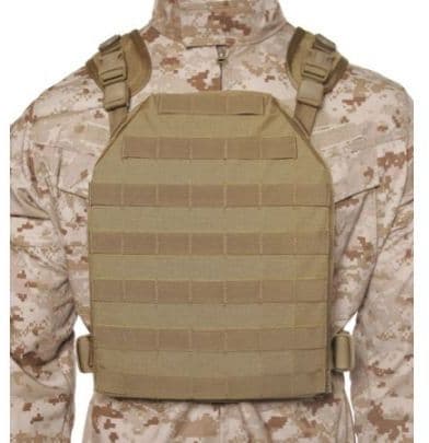 BlackHawk MOLLE Lightweight Plate Carrier Harness Coyote Tan Medium