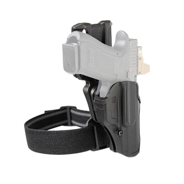 BlackHawk T-Series Level 2 Compact Overt Gun Belt Holster Kit Glock 26 Glock 26/27/33 Right Hand Box Black