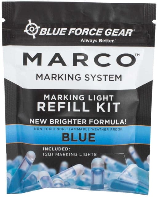 Blue Force Gear Marco Training Light Refill Pack 30 Light Sticks Blue