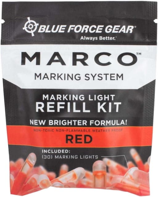 Blue Force Gear Marco Training Light Refill Pack 30 Light Sticks Red