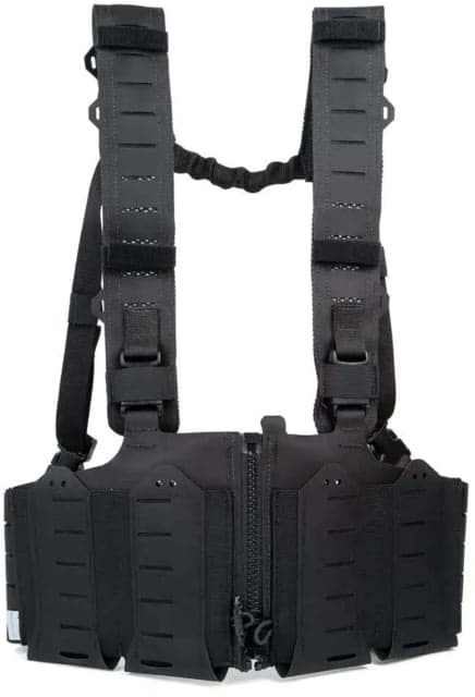 Blue Force Gear RACKminus SAV-2 Chest Rig Ten-Speed SR25 Mag Pockets Black