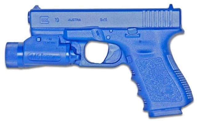 Blueguns Glock 19 23 32 Training Guns Unweighted M5 Tactical Light Handgun Blue